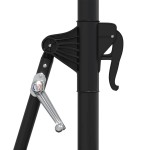 vidaXL Umbrelă de soare de perete cu stâlp metalic, cărămiziu, 300 cm vidaXL Umbrelă de soare de perete cu stâlp metalic, cărămiziu, 300 cm
