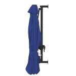 vidaXL Umbrelă de soare de perete cu stâlp metalic, albastru, 300 cm vidaXL Umbrelă de soare de perete cu stâlp metalic, albastru, 300 cm
