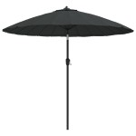 vidaXL Umbrelă de soare de exterior, stâlp aluminiu, antracit, 270 cm vidaXL Umbrelă de soare de exterior, stâlp aluminiu, antracit, 270 cm