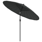 vidaXL Umbrelă de soare de exterior, stâlp aluminiu, antracit, 270 cm vidaXL Umbrelă de soare de exterior, stâlp aluminiu, antracit, 270 cm