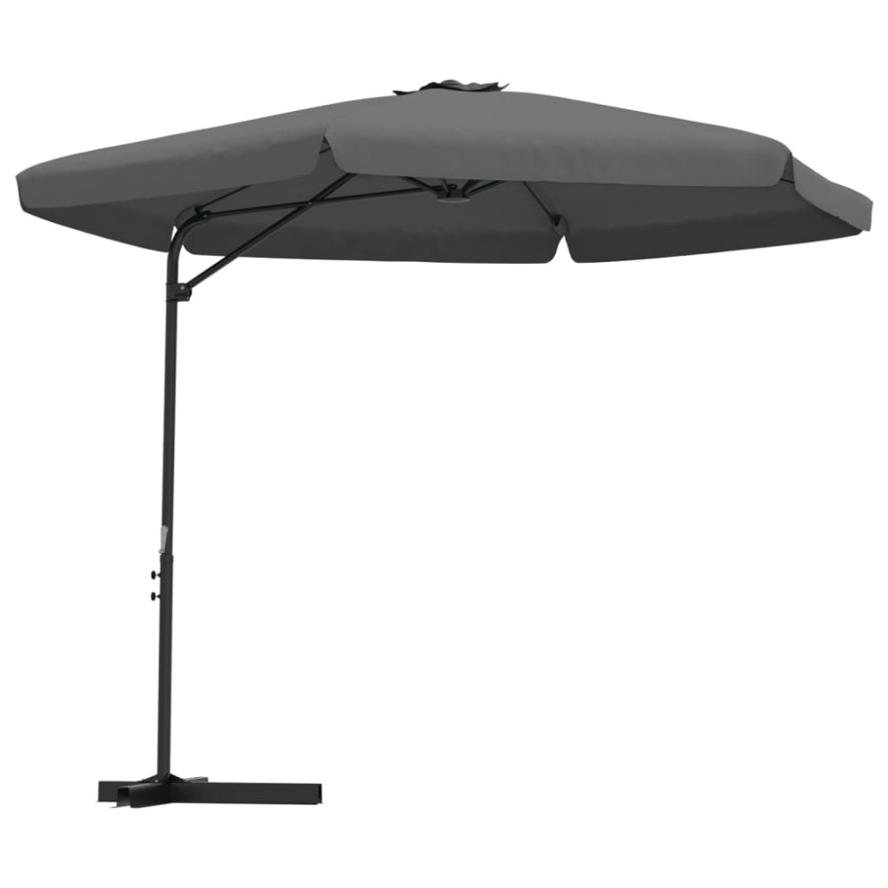 vidaXL Umbrelă de soare de exterior, stâlp din oțel, antracit, 300 cm