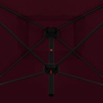 vidaXL Umbrelă de soare dublă, stâlp din oțel, roșu bordo, 250x250 cm vidaXL Umbrelă de soare dublă, stâlp din oțel, roșu bordo, 250x250 cm
