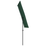vidaXL Umbrelă de soare de grădină, stâlp aluminiu, verde, 180x110 cm vidaXL Umbrelă de soare de grădină, stâlp aluminiu, verde, 180x110 cm