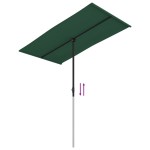vidaXL Umbrelă de soare de grădină, stâlp aluminiu, verde, 180x110 cm vidaXL Umbrelă de soare de grădină, stâlp aluminiu, verde, 180x110 cm