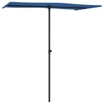 vidaXL Umbrelă soare de grădină stâlp aluminiu albastru azur 180x110cm vidaXL Umbrelă soare de grădină stâlp aluminiu albastru azur 180x110cm