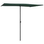 vidaXL Umbrelă de soare de grădină, stâlp aluminiu, verde, 2x1,5 cm vidaXL Umbrelă de soare de grădină, stâlp aluminiu, verde, 2x1,5 cm