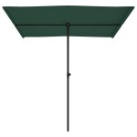 vidaXL Umbrelă de soare de grădină, stâlp aluminiu, verde, 2x1,5 cm vidaXL Umbrelă de soare de grădină, stâlp aluminiu, verde, 2x1,5 cm