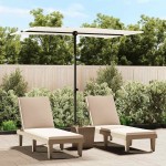 vidaXL Umbrelă de soare de grădină stâlp aluminiu alb nisipiu 2x1,5 m vidaXL Umbrelă de soare de grădină stâlp aluminiu alb nisipiu 2x1,5 m