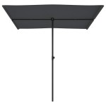 vidaXL Umbrelă de soare de grădină cu stâlp aluminiu antracit 2x1,5 cm vidaXL Umbrelă de soare de grădină cu stâlp aluminiu antracit 2x1,5 cm