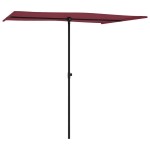 vidaXL Umbrelă de soare de exterior, stâlp aluminiu, bordo, 2x1,5 cm vidaXL Umbrelă de soare de exterior, stâlp aluminiu, bordo, 2x1,5 cm