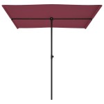 vidaXL Umbrelă de soare de exterior, stâlp aluminiu, bordo, 2x1,5 cm vidaXL Umbrelă de soare de exterior, stâlp aluminiu, bordo, 2x1,5 cm