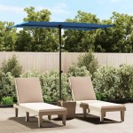 vidaXL Umbrelă de soare grădină, stâlp din aluminiu, azuriu, 2x1,5 m vidaXL Umbrelă de soare grădină, stâlp din aluminiu, azuriu, 2x1,5 m