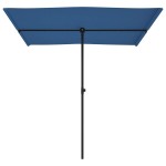 vidaXL Umbrelă de soare grădină, stâlp din aluminiu, azuriu, 2x1,5 m vidaXL Umbrelă de soare grădină, stâlp din aluminiu, azuriu, 2x1,5 m