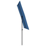 vidaXL Umbrelă de soare grădină, stâlp din aluminiu, azuriu, 2x1,5 m vidaXL Umbrelă de soare grădină, stâlp din aluminiu, azuriu, 2x1,5 m