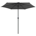 vidaXL Umbrelă de soare cu stâlp din aluminiu, antracit, 270x246 cm vidaXL Umbrelă de soare cu stâlp din aluminiu, antracit, 270x246 cm