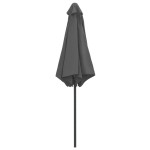 vidaXL Umbrelă de soare cu stâlp din aluminiu, antracit, 270x246 cm vidaXL Umbrelă de soare cu stâlp din aluminiu, antracit, 270x246 cm