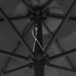 vidaXL Umbrelă de soare cu stâlp din aluminiu, antracit, 270x246 cm vidaXL Umbrelă de soare cu stâlp din aluminiu, antracit, 270x246 cm