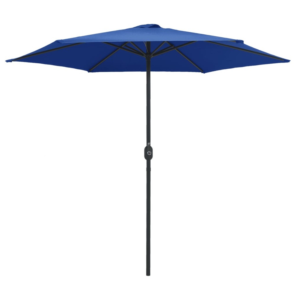 vidaXL Umbrelă soare de grădină stâlp aluminiu albastru azur 270x246cm