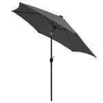 vidaXL Umbrelă de soare cu LED-uri, stâlp aluminiu, antracit, 300 cm vidaXL Umbrelă de soare cu LED-uri, stâlp aluminiu, antracit, 300 cm