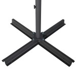 vidaXL Umbrelă de soare de grădină, stâlp din aluminiu, negru, 500 cm vidaXL Umbrelă de soare de grădină, stâlp din aluminiu, negru, 500 cm