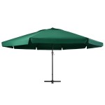 vidaXL Umbrelă de soare de grădină, stâlp aluminiu, verde, 600 cm vidaXL Umbrelă de soare de grădină, stâlp aluminiu, verde, 600 cm