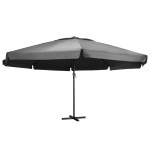 vidaXL Umbrelă de soare de exterior, stâlp aluminiu, antracit, 600 cm vidaXL Umbrelă de soare de exterior, stâlp aluminiu, antracit, 600 cm