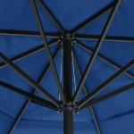 vidaXL Umbrelă soare de grădină, stâlp aluminiu albastru azur 600 cm vidaXL Umbrelă soare de grădină, stâlp aluminiu albastru azur 600 cm