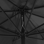 vidaXL Umbrelă de soare de grădină, stâlp metalic, antracit, 390 cm vidaXL Umbrelă de soare de grădină, stâlp metalic, antracit, 390 cm