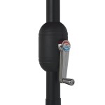 vidaXL Umbrelă de soare de grădină, stâlp metalic, negru, 390 cm vidaXL Umbrelă de soare de grădină, stâlp metalic, negru, 390 cm