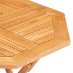 vidaXL Masă de grădină pliabilă, 85 x 85 x 76 cm, lemn masiv de tec