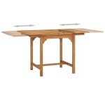 vidaXL Masă de grădină extensibilă (110-160)x80x75cm lemn masiv tec