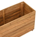 vidaXL Strat înălțat, 100x40x55 cm, lemn de tec reciclat și oțel vidaXL Strat înălțat, 100x40x55 cm, lemn de tec reciclat și oțel