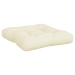 vidaXL Perne de paleți, 3 buc., crem, material textil vidaXL Perne de paleți, 3 buc., crem, material textil