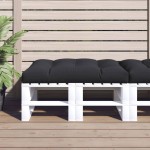 vidaXL Pernă pentru paleți, negru, 120x80x12 cm, textil vidaXL Pernă pentru paleți, negru, 120x80x12 cm, textil