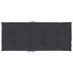 vidaXL Perne scaun spătar înalt, 2 buc., negru, 120x50x3 cm, textil vidaXL Perne scaun spătar înalt, 2 buc., negru, 120x50x3 cm, textil