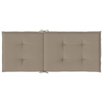 vidaXL Perne scaun spătar înalt 2 buc., gri taupe, 120x50x3 cm, textil vidaXL Perne scaun spătar înalt 2 buc., gri taupe, 120x50x3 cm, textil