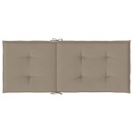 vidaXL Perne scaun spătar înalt 4 buc., gri taupe, 120x50x3 cm, textil vidaXL Perne scaun spătar înalt 4 buc., gri taupe, 120x50x3 cm, textil