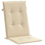 vidaXL Perne scaun spătar înalt, 2 buc., bej, 120x50x3 cm, textil vidaXL Perne scaun spătar înalt, 2 buc., bej, 120x50x3 cm, textil