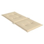 vidaXL Perne scaun spătar înalt, 2 buc., bej, 120x50x3 cm, textil vidaXL Perne scaun spătar înalt, 2 buc., bej, 120x50x3 cm, textil