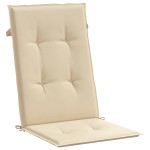 vidaXL Perne scaun spătar înalt, 4 buc., bej, 120x50x3 cm, textil vidaXL Perne scaun spătar înalt, 4 buc., bej, 120x50x3 cm, textil