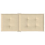 vidaXL Perne scaun spătar înalt, 4 buc., bej, 120x50x3 cm, textil vidaXL Perne scaun spătar înalt, 4 buc., bej, 120x50x3 cm, textil