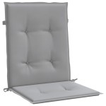 vidaXL Perne scaun cu spătar mic, 2 buc., gri, textil oxford vidaXL Perne scaun cu spătar mic, 2 buc., gri, textil oxford