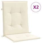 vidaXL Perne cu spătar mic, 2 buc. crem 100x50x3 cm textil oxford vidaXL Perne cu spătar mic, 2 buc. crem 100x50x3 cm textil oxford