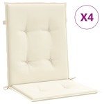vidaXL Perne cu spătar mic, 4 buc. crem 100x50x3 cm textil oxford vidaXL Perne cu spătar mic, 4 buc. crem 100x50x3 cm textil oxford