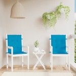 vidaXL Perne cu spătar mic, 2 buc. albastru 100x50x3 cm textil oxford vidaXL Perne cu spătar mic, 2 buc. albastru 100x50x3 cm textil oxford