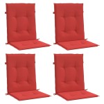 vidaXL Perne cu spătar mic, 4 buc. roșu 100x50x3 cm textil oxford vidaXL Perne cu spătar mic, 4 buc. roșu 100x50x3 cm textil oxford