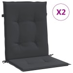 vidaXL Perne cu spătar mic, 2 buc. negru 100x50x3 cm textil oxford vidaXL Perne cu spătar mic, 2 buc. negru 100x50x3 cm textil oxford
