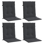 vidaXL Perne cu spătar mic, 4 buc. negru 100x50x3 cm textil oxford vidaXL Perne cu spătar mic, 4 buc. negru 100x50x3 cm textil oxford
