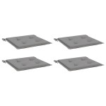 vidaXL Perne scaune grădină 4 buc. gri 40x40x4 cm țesătură Oxford