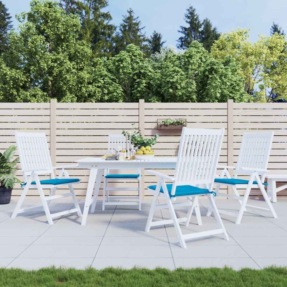 vidaXL Perne scaune grădină 4 buc. albastru 40x40x3 cm țesătură Oxford